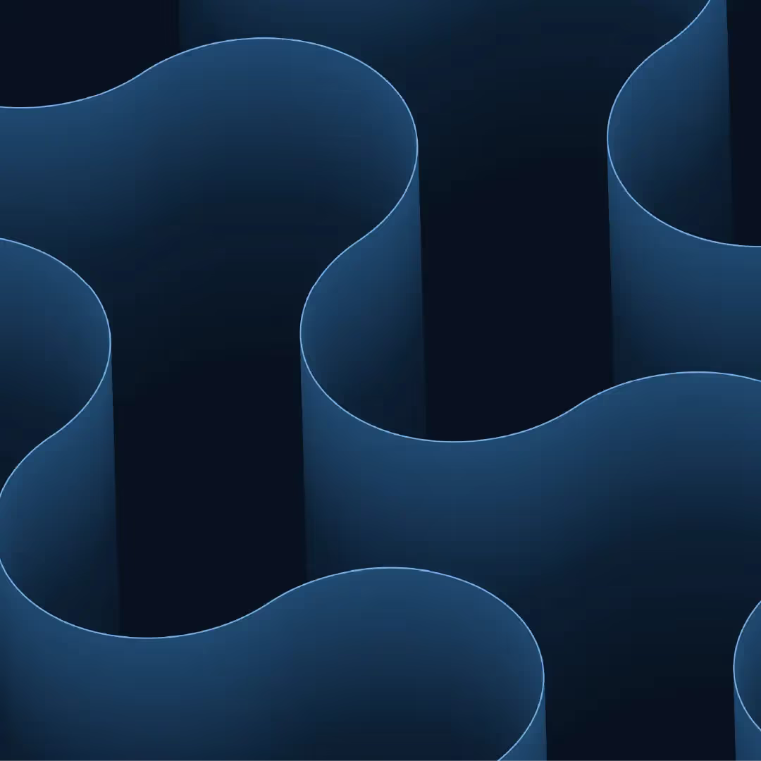 an abstract vector wallpaper made of what looks like waves created by dark blue papers standing on their side